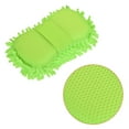 thumbnail image 4 of Uxcell Microfiber Chenille Dry Duster Gloves Washing Cleaning Sponge Mitten, Light Green 2 Pack, 4 of 5