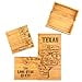 thumbnail image 3 of Totally Bamboo Texas State Puzzle 4 Piece Bamboo Coaster Set with Case, 3 of 4