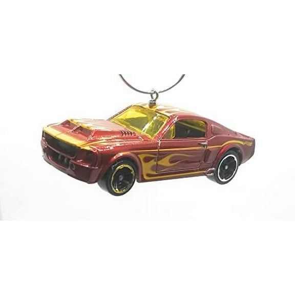 Christmas Ornament for 1967 Shelby GT-500 Red Yellow Flames