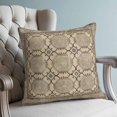 thumbnail image 4 of Pillow Covers 16x16 Set of 2, Beige Blue Boho Throw Pillow Covers Decorative Couch Cushion Cover, Vintage Ethnic Tribe Abstract Art Microfiber Soft Square Pillowcases for Bedroom Living Room Sofa, 4 of 9