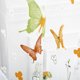thumbnail image 4 of Panel de cortina de ventana de gasa de tul floral de mariposa (verde 100X270cm Likrtyny 9jm4zd6tl3jk8D03, 4 of 6