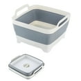 thumbnail image 2 of Kmbangi Fruit Basket Sink Silicone Dish Tub Collapsible Storage Container, 2 of 5