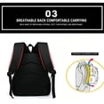 thumbnail image 4 of BUTIED 3-Pack Backpack Set Dinosaur Bookbag Print, Lunch Bag and Pencil Pouch, Stylish Travel Bag, 4 of 5