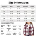 thumbnail image 2 of Long Sleeve Plaid Button Down Shirt for Girls with Hood Casual Flannel Top Single Chest Pocket Classic Fit Design, 2 of 4
