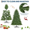 thumbnail image 3 of Bingirl 7.5-Foot PVC Pre-Lit Artificial Christmas Tree Featuring Dual Color LEDs for Both Indoor and Outdoor Use, 3 of 7