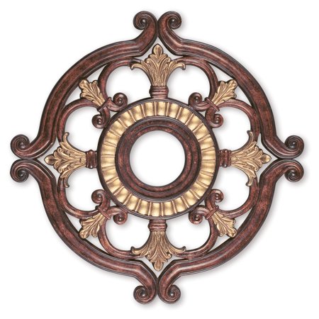 8216-63-Livex Lighting-Versailles - Ceiling Medallion in Style - 23.5 Inches wide by 1.5 Inches high-Verona Bronze Finish