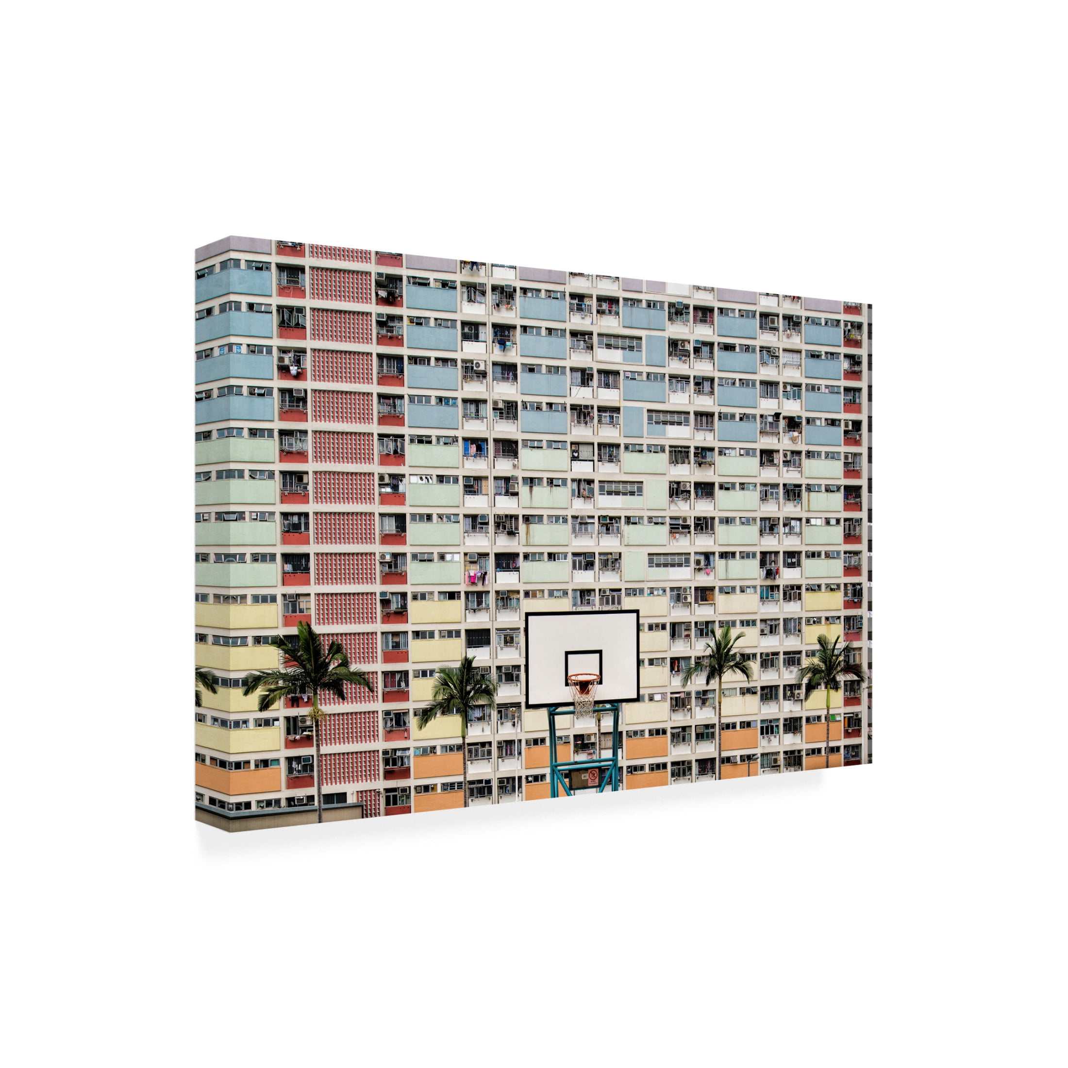 Canvas Wall Art - Fahad Abdualhameid 'The Hoop' Wall Art for Living Room, Bedroom, or Office Décor by Trademark Fine Art - 24 x 16 Inches