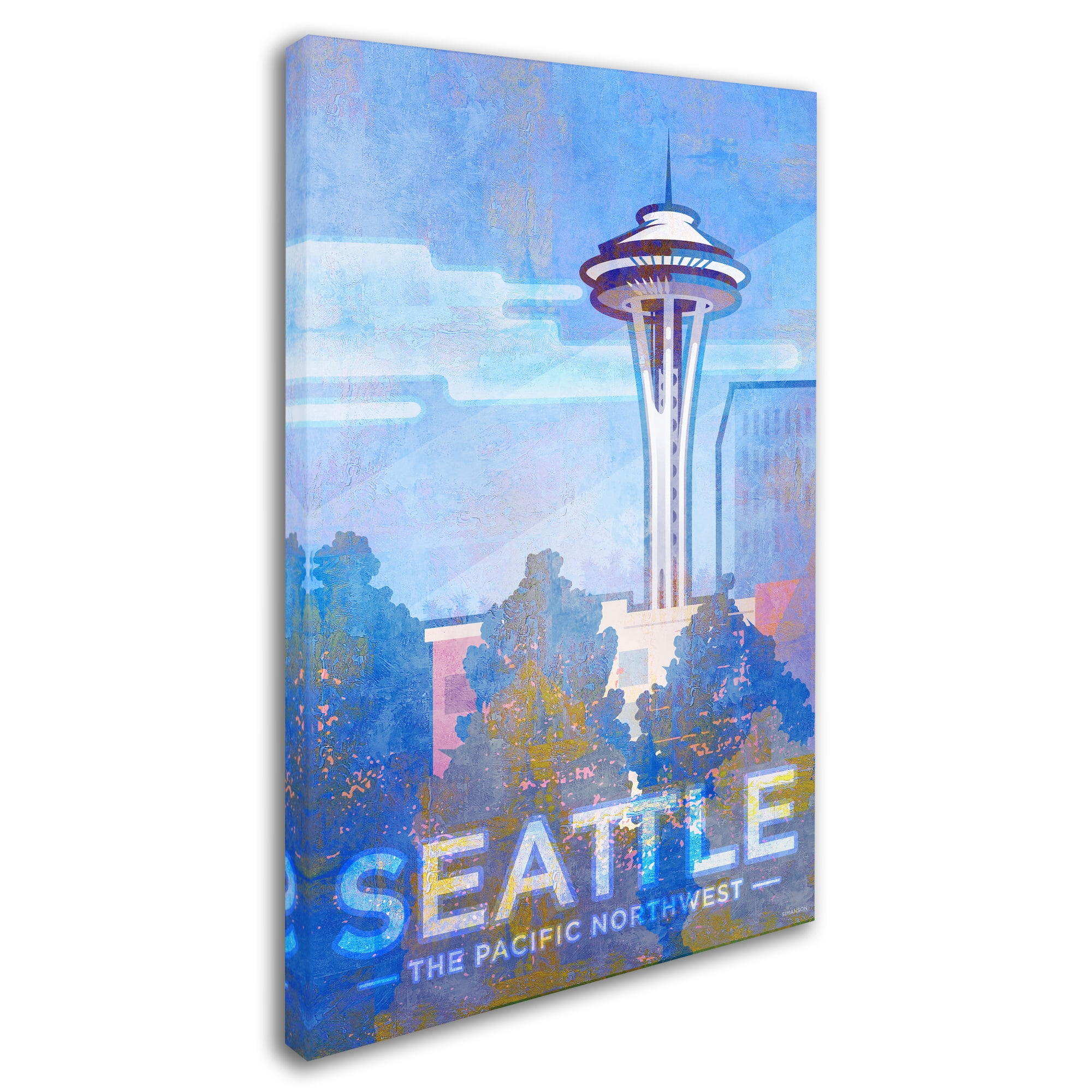 Trademark Fine Art 'Seattle 1' Canvas Art by Greg Simanson