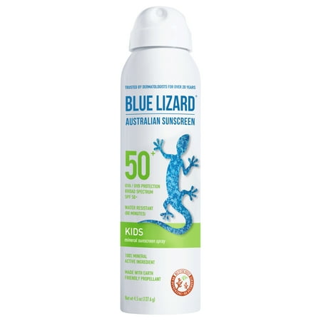 Blue Lizard Australian Mineral Sunscreen Spray, Kids, SPF 50+, 4.5 oz