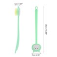 thumbnail image 4 of Unique Bargains 1 Pc Cute Long Handle Bath Brush for Bathroom Green, 4 of 7