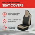 Motor Trend Perfect Symmetry Beige Car Seat Covers, Full Set