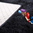 thumbnail image 4 of Alfombra Noahas Fluffy negra, 180 x 270 cm, para sala de estar, 4 of 7