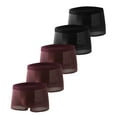 thumbnail image 2 of Mens Boxers Shorts Multipack of 5 Mens Underwear Trunks with Black Elastic Cotton Boxers for Men Mens Underpants Black XXL, 2 of 3