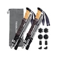 thumbnail image 1 of TREKOLOGY Bastones de senderismo nórdicos plegables – Mango de corcho, 2 bastones plegables ultraligeros, bastones de senderismo, bastones de senderismo plegables de aluminio ligeros para personas may, 1 of 5