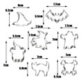 thumbnail image 2 of 7PCS Halloween Cookie Stainless Steel Molds Set for Making Pumpkin,Ghost, Witch, Cat Bat Cookie Mold Levamdar CPB-SSW714-3, 2 of 5