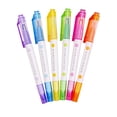 thumbnail image 1 of Head Double Head Highlighter 6 Colour Fluorescent Candy Colour Marker5ml Bulk Ink Pens Pens for Girls Ink Pens Fine Point for Women Refillable Pens for Women Preppy Pen Ink Calligraphy Nibs in Rain, 1 of 4