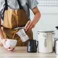 thumbnail image 6 of Stainless Steel Coffee Canister - 22OZ Airtight Coffee Bean Storage Grounds Container Holder with Date Tracker & Measuring Scoop, Kitchen Food Canister Jar for Cereal, Sugar, Tea, Flour, Gifts, 6 of 8
