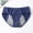 Dark Blue, variant on Teenagers Menstrual Panties Mid Waist Period Underwear for Girls, Leak Proof Full Hip Coverage Cotton Panties, Protective Sanitary Briefs for Heavy Flow, Breathable Seamless Postpartum Knickers