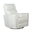 thumbnail image 2 of Second Story Home Soho Upholstered Swivel Glider- White, 2 of 5