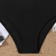 thumbnail image 5 of ATOGUTA Young Girls Swimsuits Bikini Beach Swimwear 2 Piece Swimsuits Summer Bathing Suits Size 8-12, Black, 5 of 6