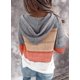thumbnail image 2 of Suéteres con capucha de bloque de color ligero para mujer Sudaderas con capucha con cordón Sudaderas con capucha Xemadio CJWUS-3963, 2 of 6