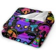 thumbnail image 6 of Travel Throw Blanket Novelty Trippy Mushroom Skull Ultra-Soft Micro Fleece Blanket Large Travel Throw Blanket for Adult, Child, Women, Teens, Kids, 6 of 8