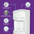Great Value Top Loading Hot/Cold Temperature Water Dispenser, White