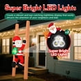 thumbnail image 2 of Papá Noel inflable navideño para escalar en forma de brdJade de 6 pies con luces LED, 2 of 8