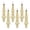 Yellow, variant on LGHDIWN 6 Pcs Christmas Finial Ornaments Shatterproof Plastic Finial Ball Drop Ornaments, Christmas Tree Hanging Decorations for Holiday, Vintage Drop Finial Pendant