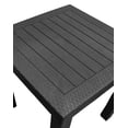 thumbnail image 4 of Mesa de Jardin Exterior con Bancos para 4 Personas BERGMANN Rattan Negro, 4 of 8