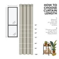thumbnail image 5 of Deconovo Solid Blackout Window Curtains - Decorative Thermal Insulated Curtains and Drapes for Patio Door (52x108 inch, Light Beige, Set of 2 Panels), 5 of 8