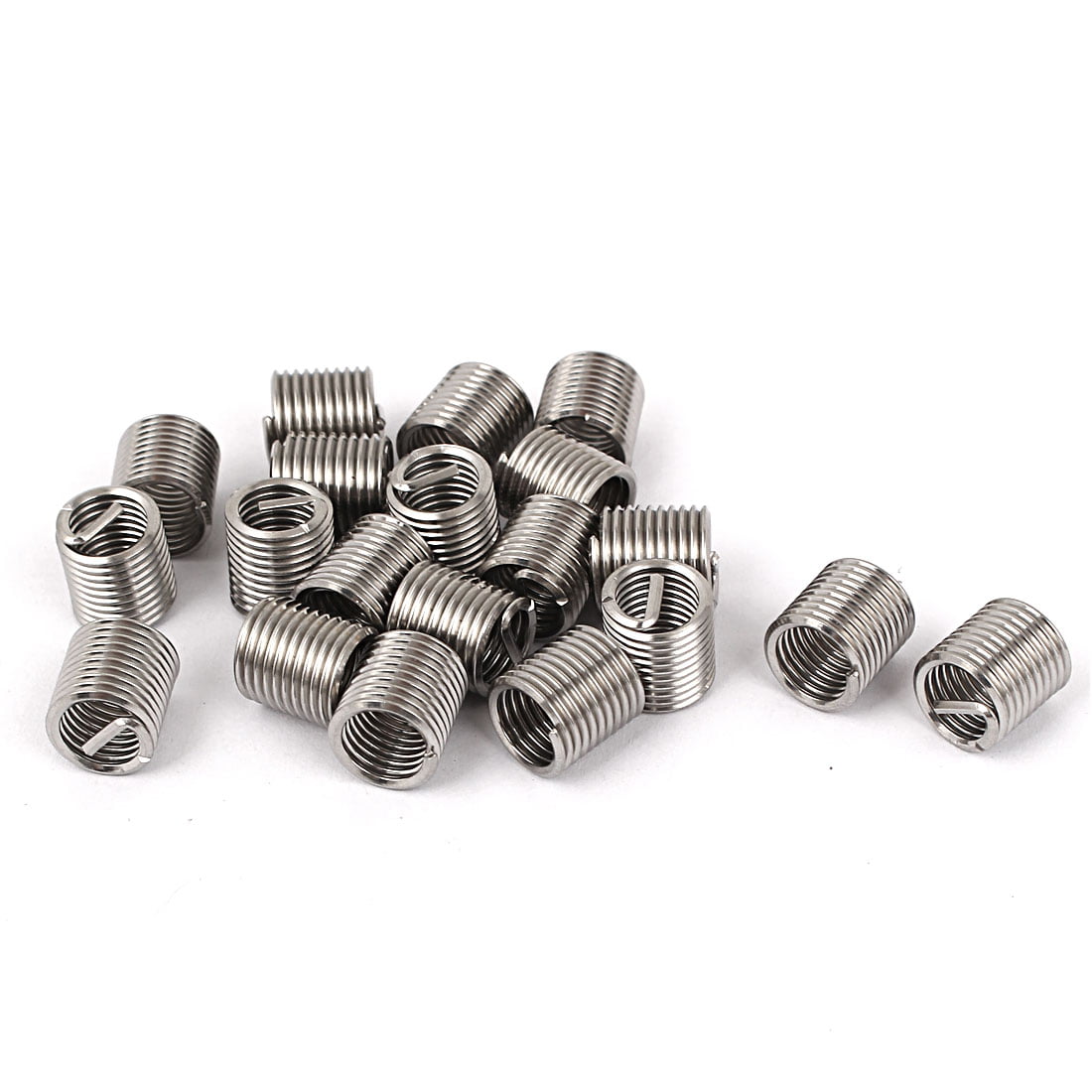 Akozon Screws Sleeve Set 110pcs M6-M8/1D-3D Coiled Wire Thread Insert Stainless Steel Thread 