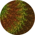 thumbnail image 1 of Ahgly Company Machine Washable Indoor Square Transitional Dark Yellow Green Area Rugs, 3' Square, 1 of 7