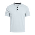 thumbnail image 5 of Gytharion Men's Henley Shirts Soild Color Crew Neck Short Sleeve Shirts Summer Casual Thin Tops, 5 of 7
