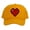 Gold, variant on Men's 80's Retro Large 8 Bit Pixelated Heart Gamer Trucker Hat, Wine