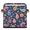 Multicolor 1, variant on CURLYOOT Colorful shells Cube Storage Bin 11 Inch Fabric Storage Cube for Shelves Decorative Tropical Coastal Foldable Basket with Leather Handle for Closet Shelves Organizer