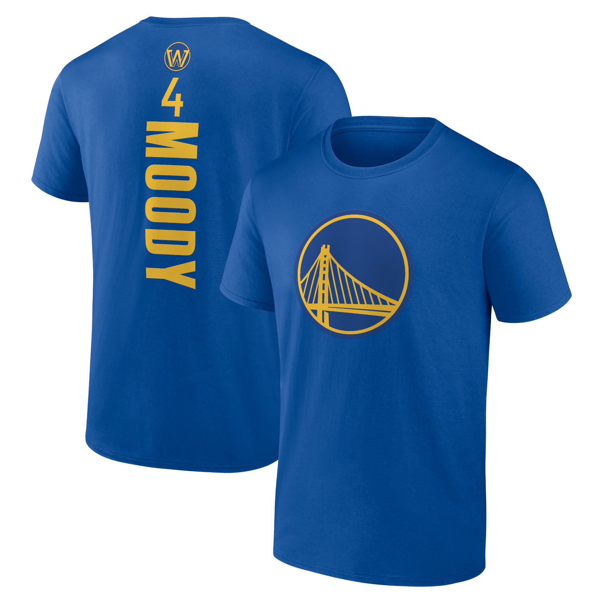 Men's Moses Moody Royal Golden State Warriors Playmaker Name & Number T-Shirt