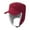 Jujube Red, variant on Men's Fleece Warm Winter Hats with Visor Windproof Earflap Skull Cap