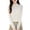 White, variant on Ltctricy Women Elegant Sweater Lightweight Mock Neck Long Sleeve Pullover Tops Trendy Comfy Soft Solid Color Shirt