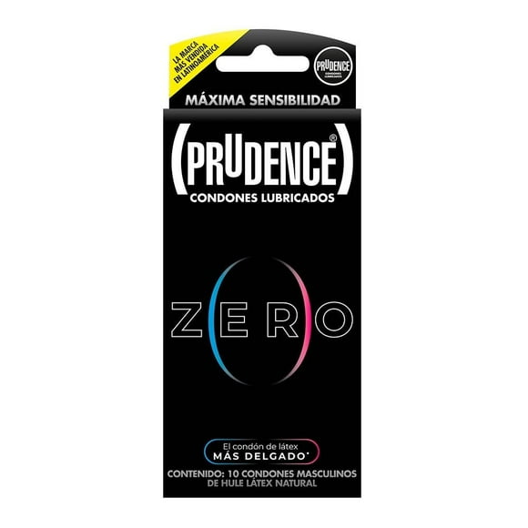 Condones Prudence Zero lubricados 10 pzas
