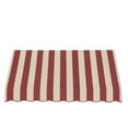 thumbnail image 2 of Awntech 10.375 ft San Francisco Fixed Awning Acrylic Fabric, Burgundy/Tan Stripe, 2 of 2