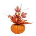 thumbnail image 2 of Fiudx Calabazas Artificiales de Hojas de Arce, Decoración de Espuma Realista, Guirnalda para Acción de Gracias y Halloween, Hojas de Seda Exquisitas, Uso Interior y Exterior, Diseño Ligero, 1 Adorno, 2 of 3