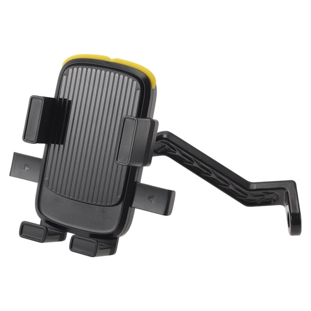 Soporte para Teléfono de Motocicleta Unique Bargains Soporte para Teléfono de Motocicleta para Montaje en Espejo Retrovisor Compatible con Smartphones de 4.7"-7.2" / 119.38-182.88mm Amarillo