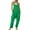 Green, variant on BKQCNKM Overalls for Women Womens Overalls Womens Loose Casual Sleeveless Spaghetti Strap Jumpsuits Stretchy Wide Leg Rompers with Two Pockets Jumpsuits for Women, Black L