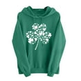 thumbnail image 2 of VgaVtl St. Patrick's Day Ladies Sweatshirts Long Sleeve Hooded Womens Tops Party Casual Shamrock Soft Oversized Tops,Green 3XL, 2 of 5