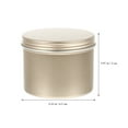 thumbnail image 2 of Shisuyan Aluminum Tea Container Matte Gold 4Pcs 2.55X2.55X1.97in, 2 of 9