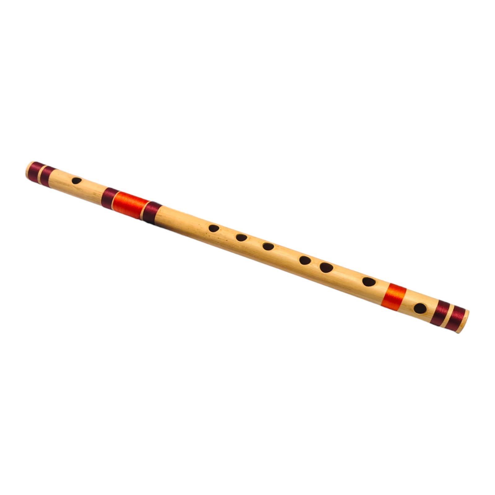 Ananya Fashion and Crafts Hub Flute Mouthpiece Flute Basuri Woodwinds 19 Inch Handblown Wooden C Tone with Protection Case