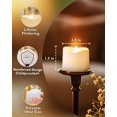 thumbnail image 5 of Superior Hub 24-Pack Flameless LED Tea Lights Candles Battery Operated, 200+Hour Fake Electric Candles TeaLights for Votive, Aniversary, Wedding Centerpiece Table Decor, Funeral, Halloween, Christmas, 5 of 9