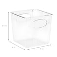 thumbnail image 4 of Sorbus Contenedores de Plástico Transparentes para Organizar la Despensa, el Refrigerador, Alimentos, Refrigerios, Frutas, Verduras y Artículos de Baño (Cuadrados, Paquete de 8), 4 of 17