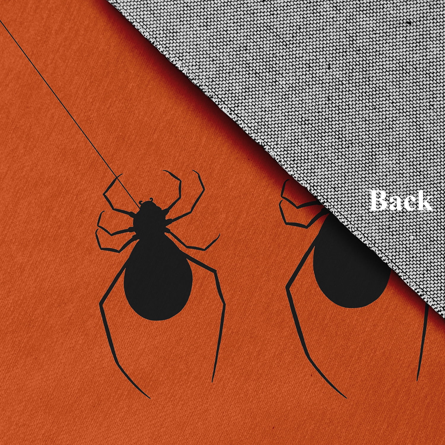 Simply Daisy Hanging Spiders Sienna Halloween Chenille Area Rug, 18" x 30"